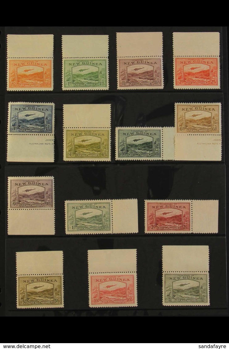 1939 Goldfields Airmail Postage Set Complete, SG 212/25, Never Hinged Mint, Rare In This Condition (14 Stamps, Each With - Papua-Neuguinea