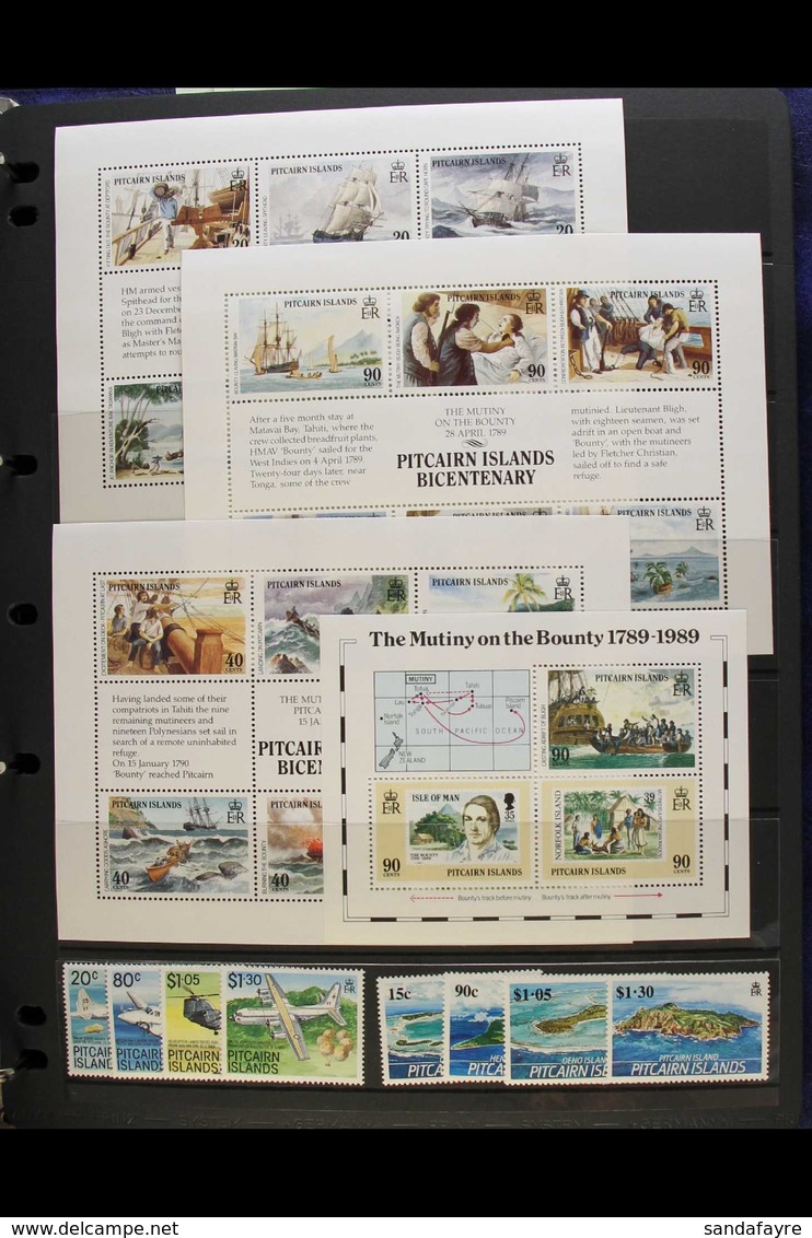 1980-2007 NEVER HINGED MINT COLLECTION A Beautiful & Virtually Complete For The Period Collection Of Commemorative & Def - Pitcairn