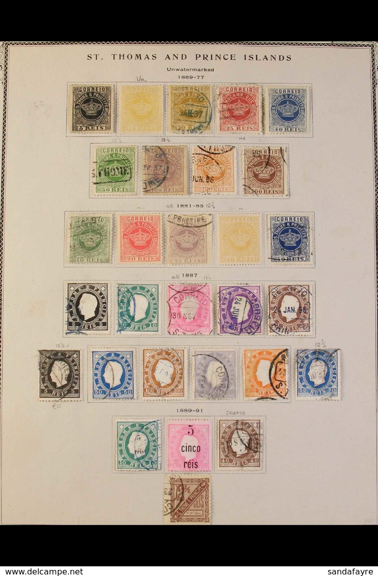 ST THOMAS & PRINCE ISLANDS 1875-1953 MINT & USED COLLECTION On Printed Pages, All Different And Largely Complete For The - Other & Unclassified