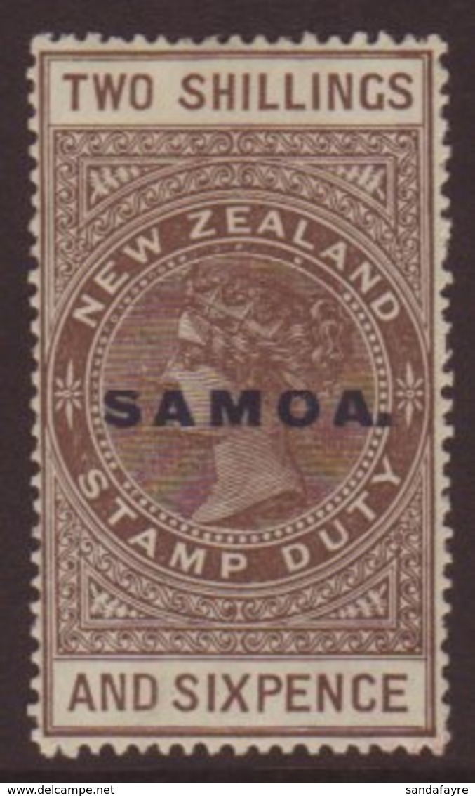 1914-24 2s6d Grey-brown "De La Rue" Paper, Perf 14½x14 Comb, SG 128, Very Fine Mint. Scarce! For More Images, Please Vis - Samoa