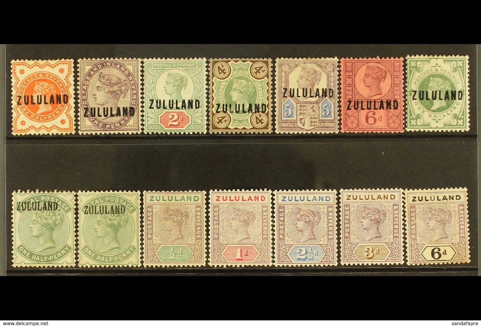 ZULULAND 1888-96 MINT GROUP Incl. 1888-93 Most Values To 1s, ½d Dull Green With And Without Stop, 1894-6 All Values To 6 - Non Classificati