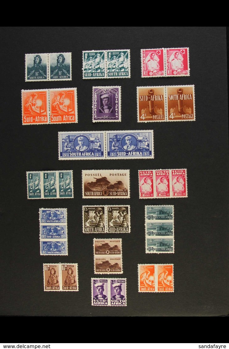 1933-1953 VERY FINE MINT COLLECTION On Leaves, All Different, As Horizontal Pairs Where Appropriate, Inc 1933-48 Vals To - Ohne Zuordnung