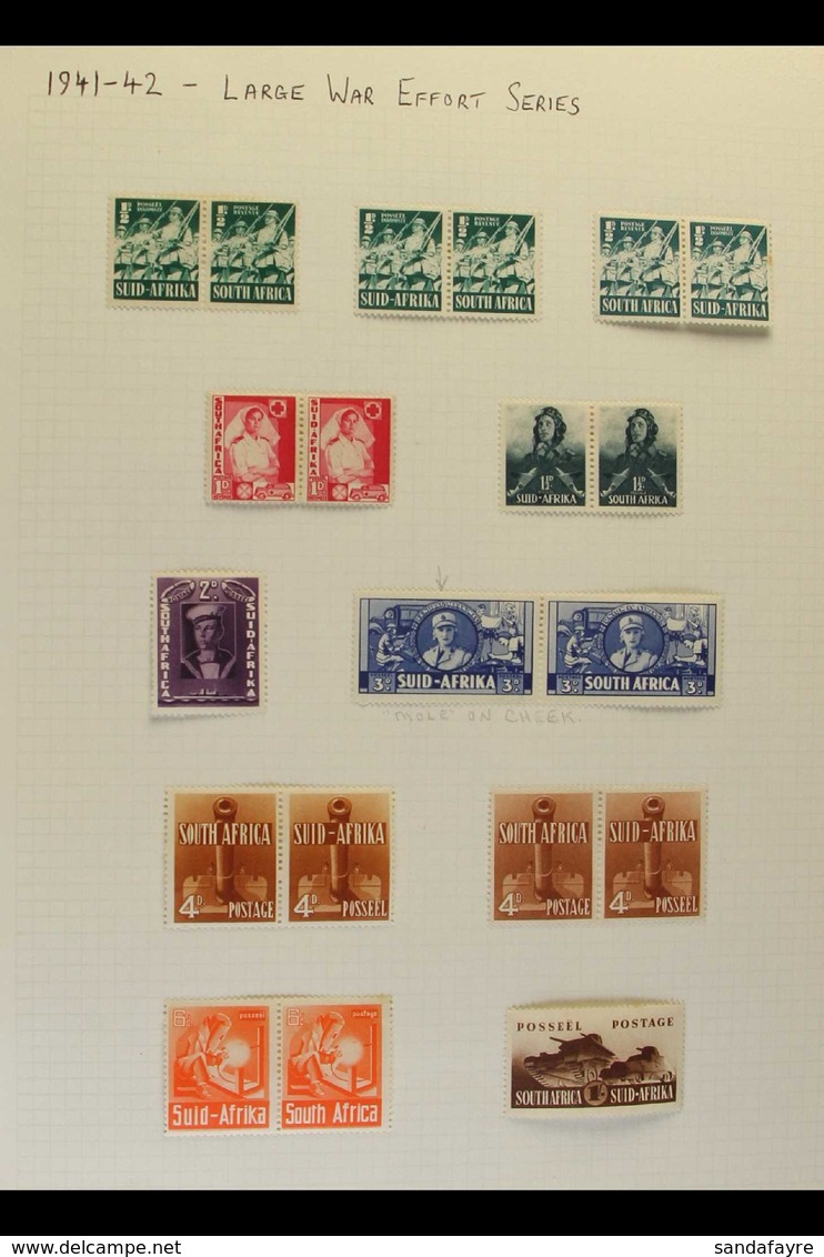 1941-46 WAR EFFORT ISSUES - HIGHLY SPECIALISED COLLECTION Of Mainly Fine Mint Stamps Written Up In An Album, With Many P - Ohne Zuordnung