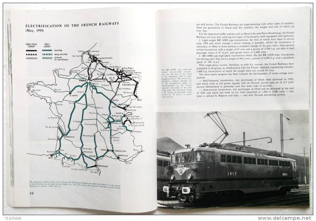 REVUE 1959  CHEMINS DE FER FRANCE SNCF THE RAILWAYS OF FRANCE TRAIN GARE