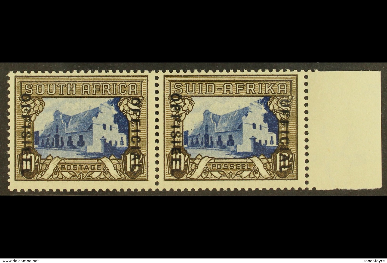 OFFICIAL 1935-49 10s Blue & Sepia, SG O27, Never Hinged Mint (on SG 64c, SG Incorrectly States On "No.64ca"). For More I - Non Classificati