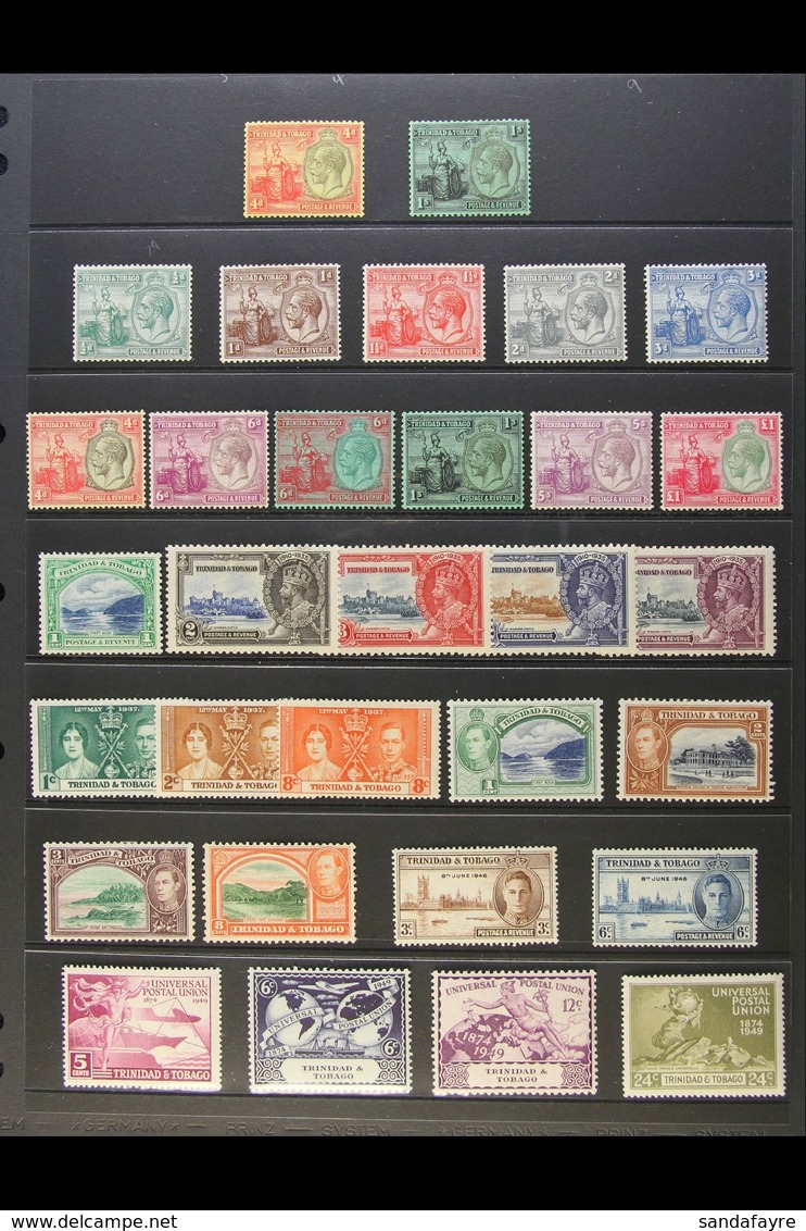 1851-1973 INTERESTING MINT COLLECTION BALANCE Presented On Stock Pages. Includes An Attractive Range Of 4 Margin Imperf  - Trindad & Tobago (...-1961)