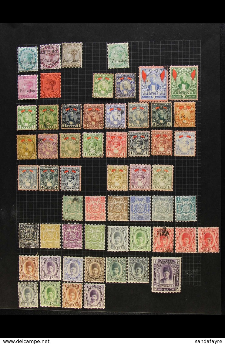 1895-1954 MINT COLLECTION Odd Used Stamp Seen But Strength In Mint Issues, Note 1895 India Ovpts To 12a, 1896 To 2r Mint - Zanzibar (...-1963)