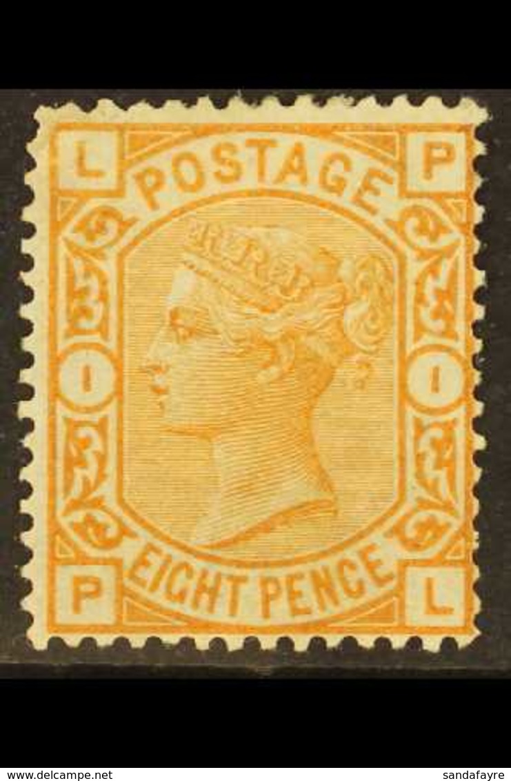 1873-80 8d Orange, Wmk Garter, SG 156, Mint Lightly Hinged With Some Perf Faults. Fresh Appearance, Cat.£1850. For More  - Other & Unclassified