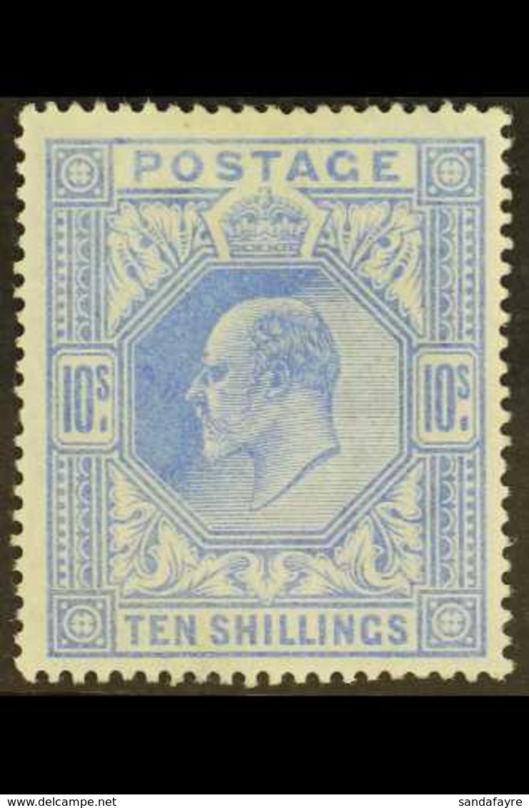 1902-10 10s Ultramarine De La Rue, SG 265, Mint Lightly Hinged. Fresh & Attractive. For More Images, Please Visit Http:/ - Ohne Zuordnung