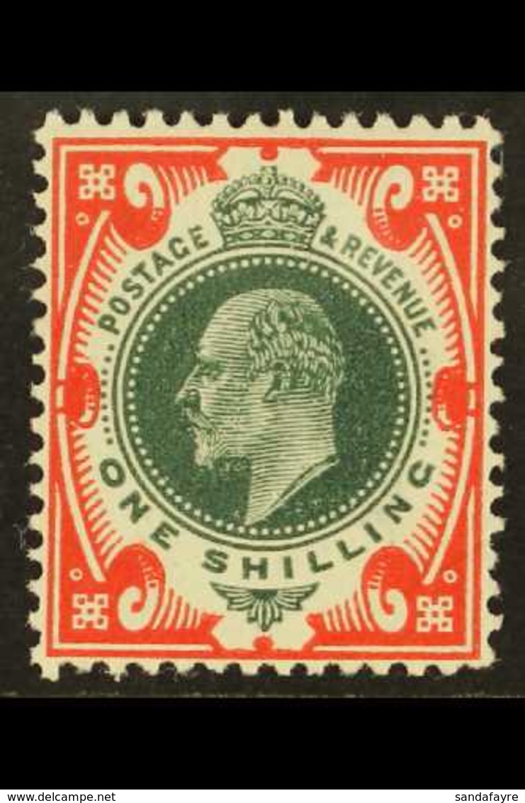 1911-13 1s Dark Green And Scarlet, SG 312, Very Fine Lightly Mounted Mint. For More Images, Please Visit Http://www.sand - Unclassified