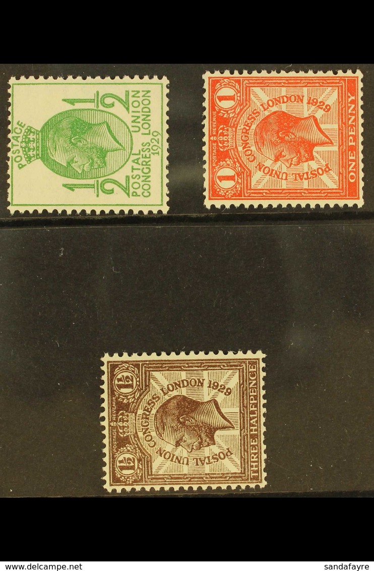 1929 UPU Wmk Sideways Complete Set, SG 434a/36a, Fine Mint, Very Fresh. (3 Stamps) For More Images, Please Visit Http:// - Ohne Zuordnung