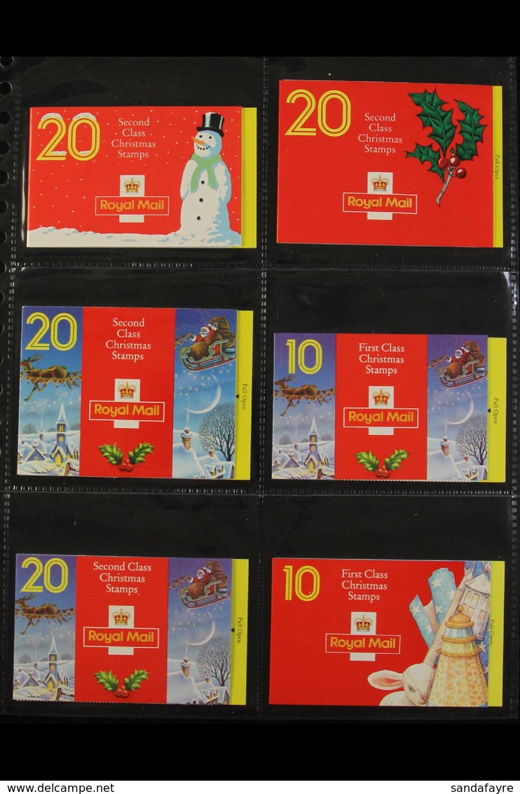 CHRISTMAS BARCODE BOOKLETS 1990-1999 Superb COMPLETE RUN, SG LX1 Right Through To SG LX18. Lovely! (18 Booklets) For Mor - Other & Unclassified