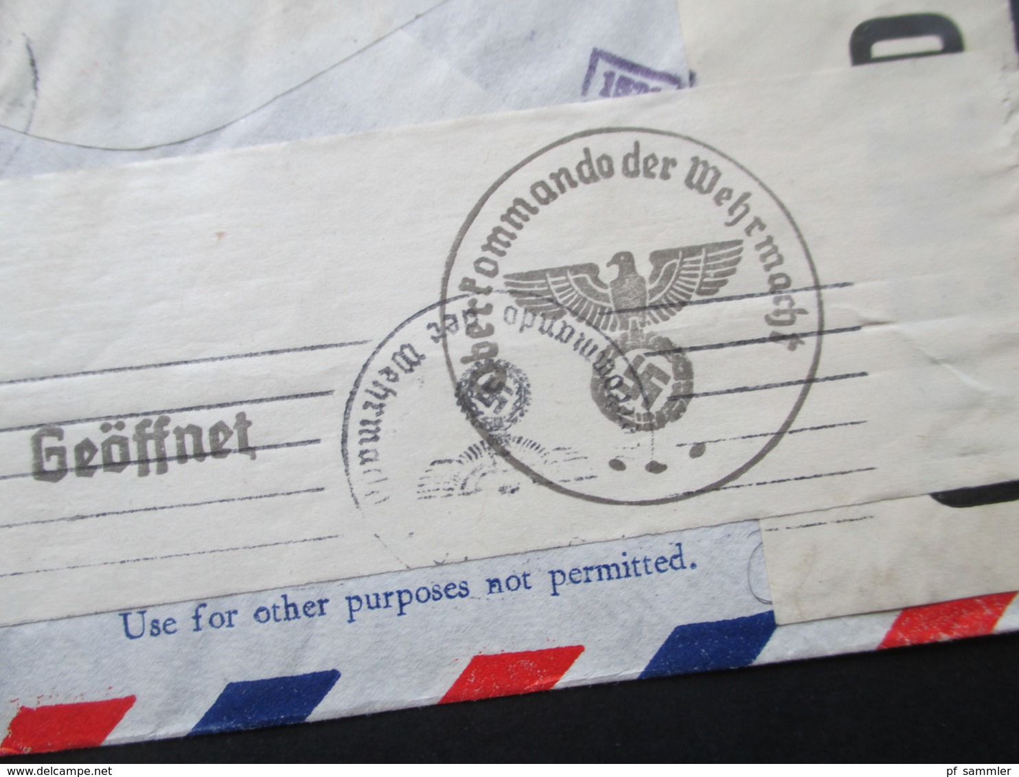 USA 1940 Flugpostmarke Nr. 450 1. Transatlantikflug. Nach Prag Protektorat Böhmen Und Mähren. OKW Zensur - Brieven En Documenten