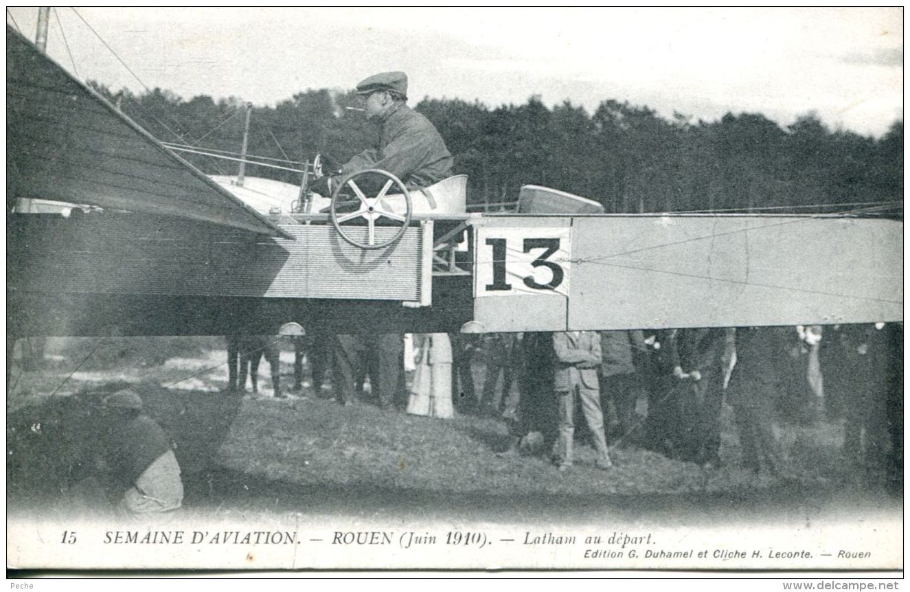 N°884 A -cpa Latham Au Départ -semaine Aviation Rouen 1910- - Aviateurs