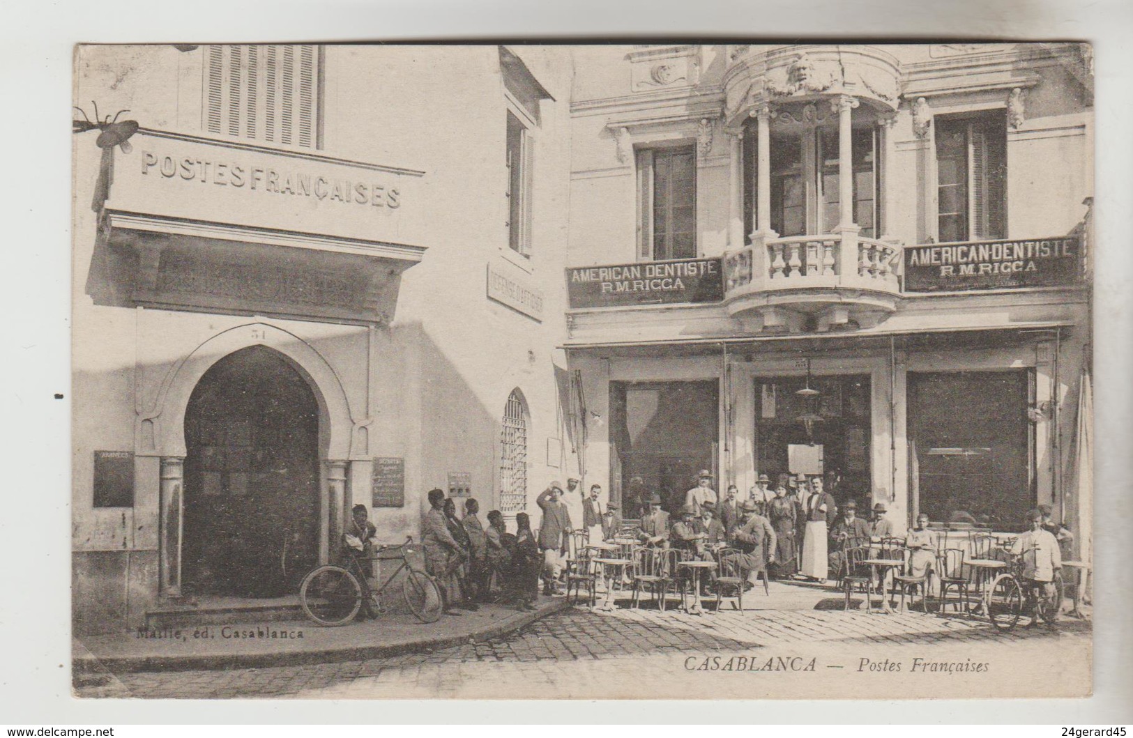 CPA CASABLANCA (Maroc) - Postes Françaises  Téléphone - Casablanca