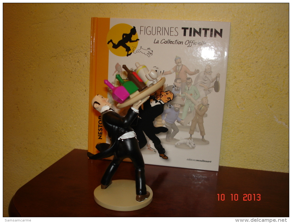 EDITION MOULINSART   NESTOR AU PLATEAU DANS TINTIN ET LES 7 BOULES DE CRISTAL - Tintin