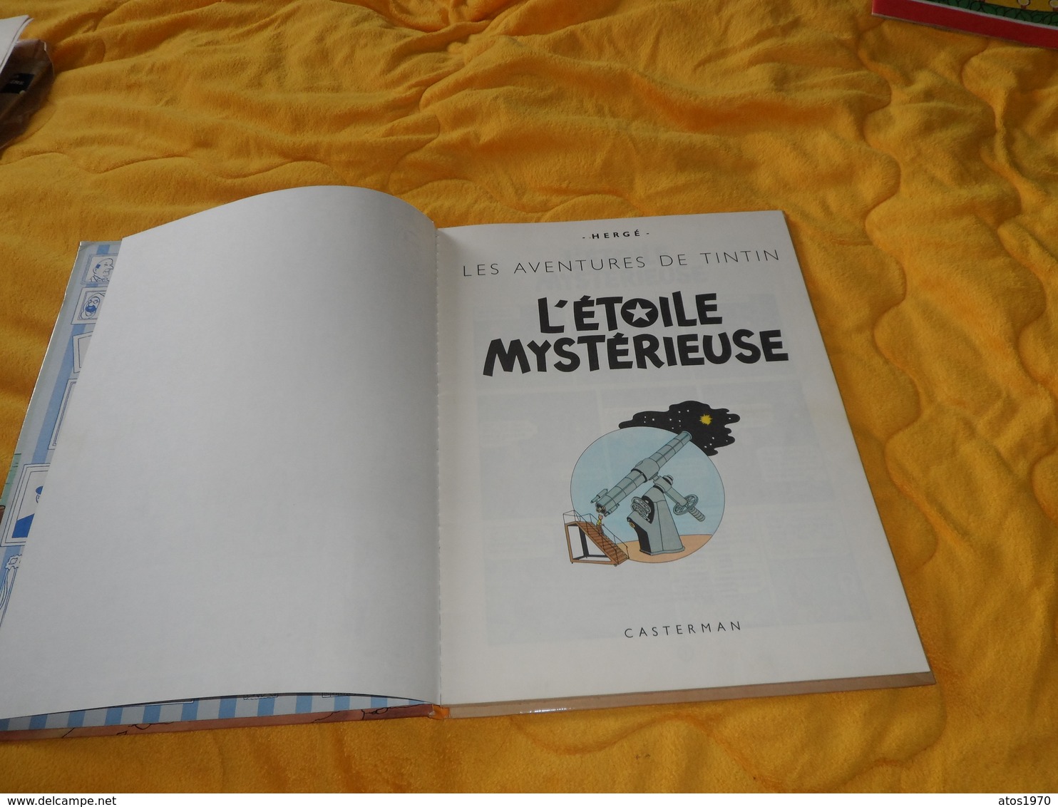 LIVRE BD HERGE LES AVENTURES DE TINTIN. L'ETOILE MYSTERIEUSE. CASTERMAN / EDITION 1966. - Tintin