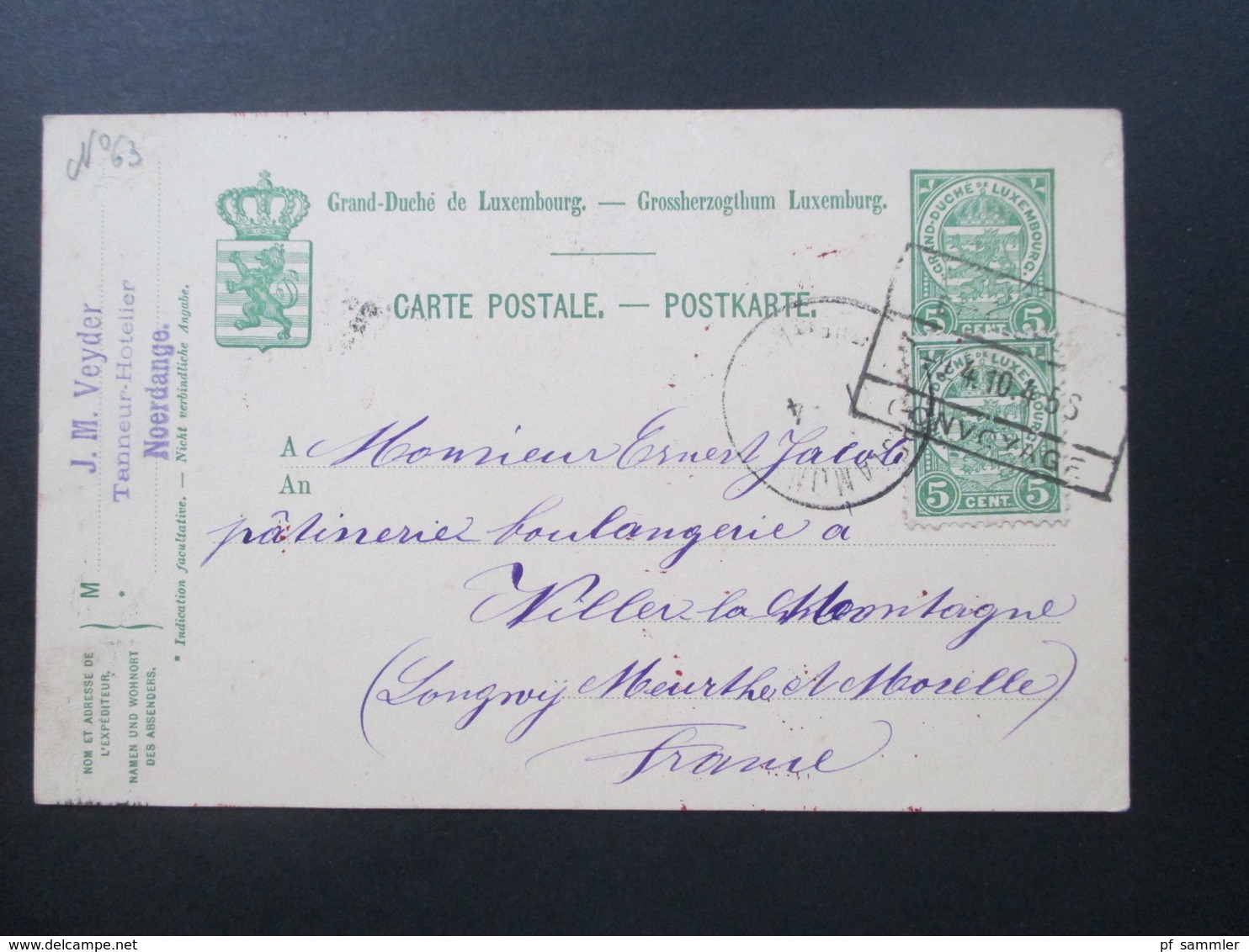 Luxemburg 44 Ganzsachen! 4x incomming Mail. Interessante Stempel. Ambulant / Rahmenstempel usw. ca. 1884 - 1926