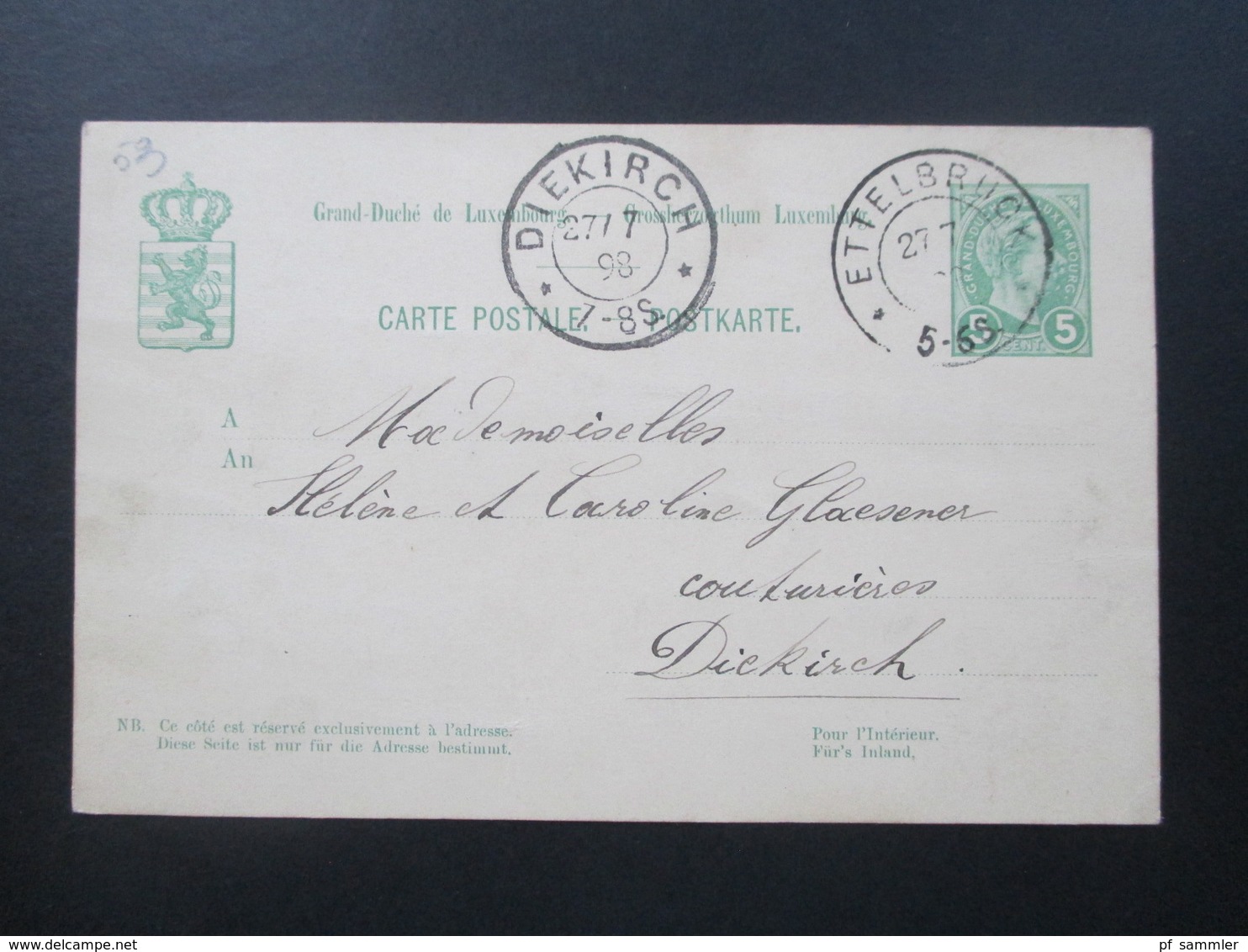 Luxemburg 44 Ganzsachen! 4x incomming Mail. Interessante Stempel. Ambulant / Rahmenstempel usw. ca. 1884 - 1926