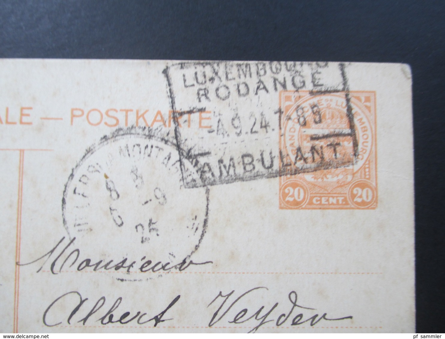 Luxemburg 44 Ganzsachen! 4x incomming Mail. Interessante Stempel. Ambulant / Rahmenstempel usw. ca. 1884 - 1926