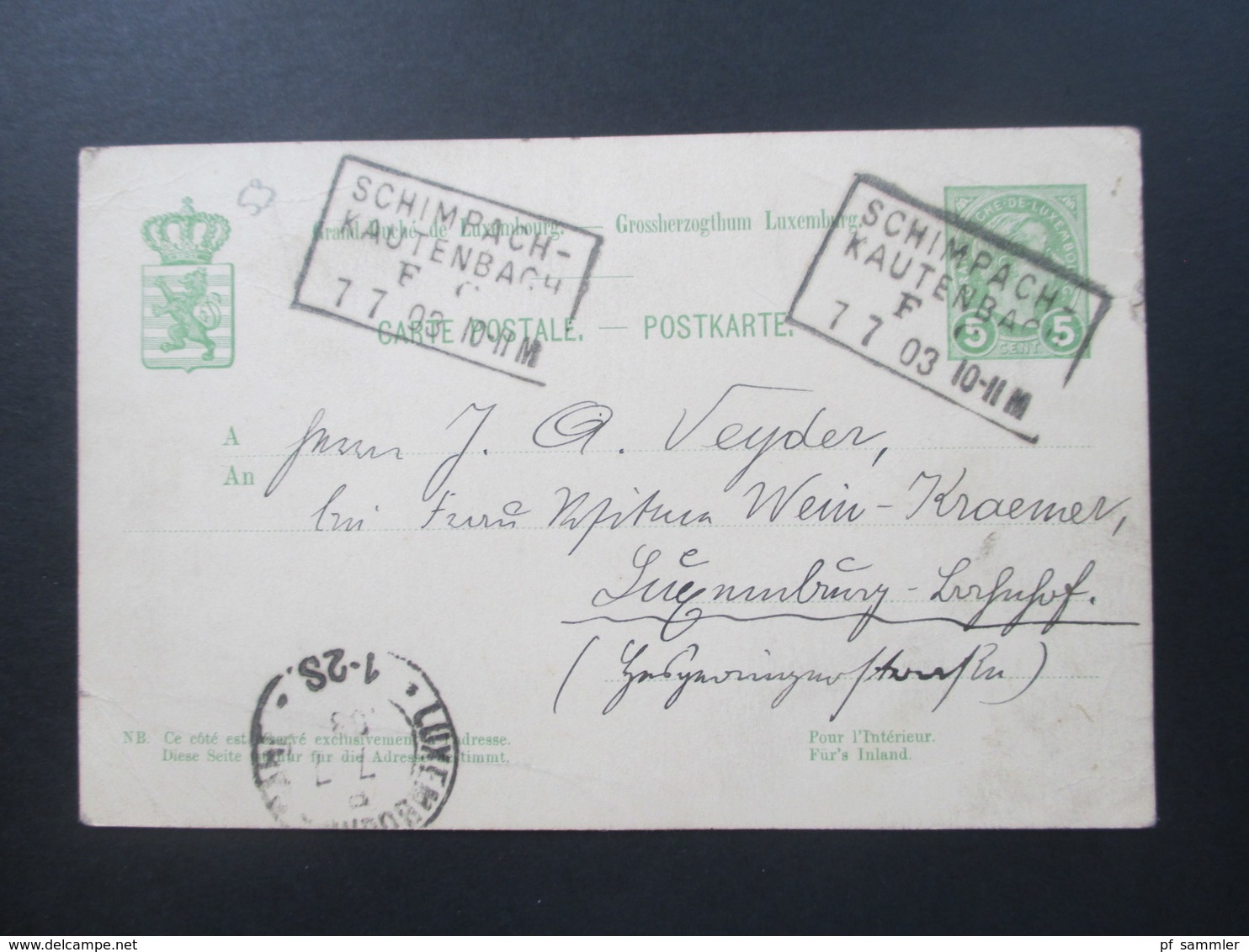 Luxemburg 44 Ganzsachen! 4x incomming Mail. Interessante Stempel. Ambulant / Rahmenstempel usw. ca. 1884 - 1926