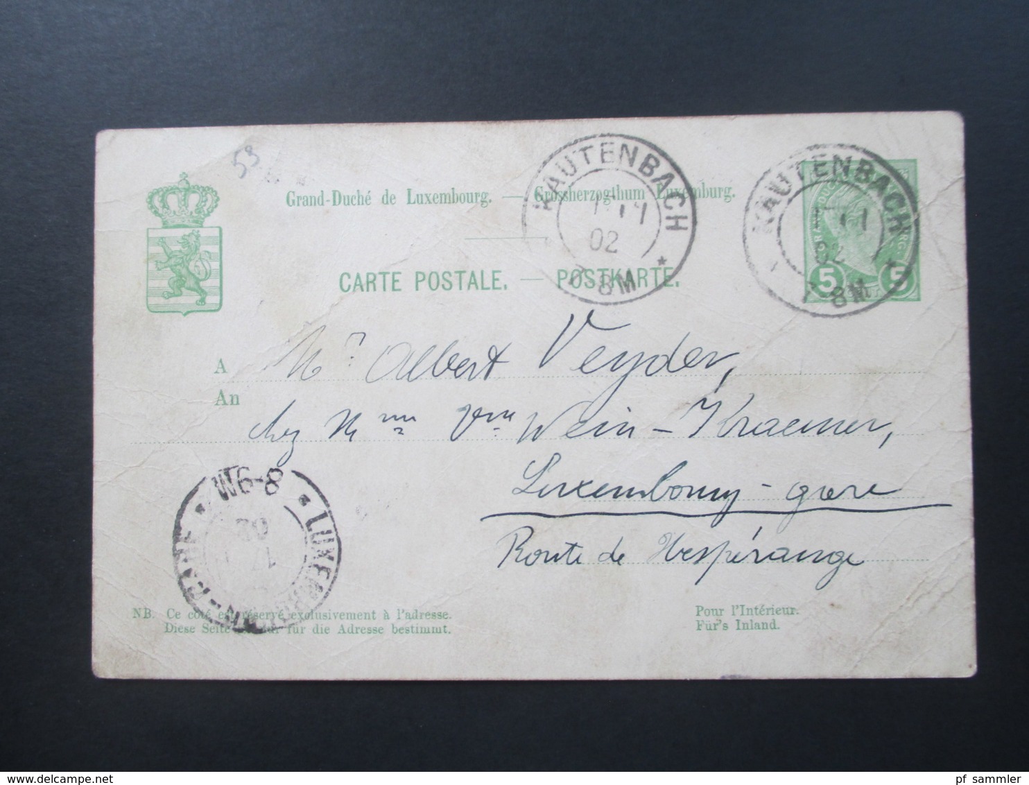 Luxemburg 44 Ganzsachen! 4x incomming Mail. Interessante Stempel. Ambulant / Rahmenstempel usw. ca. 1884 - 1926