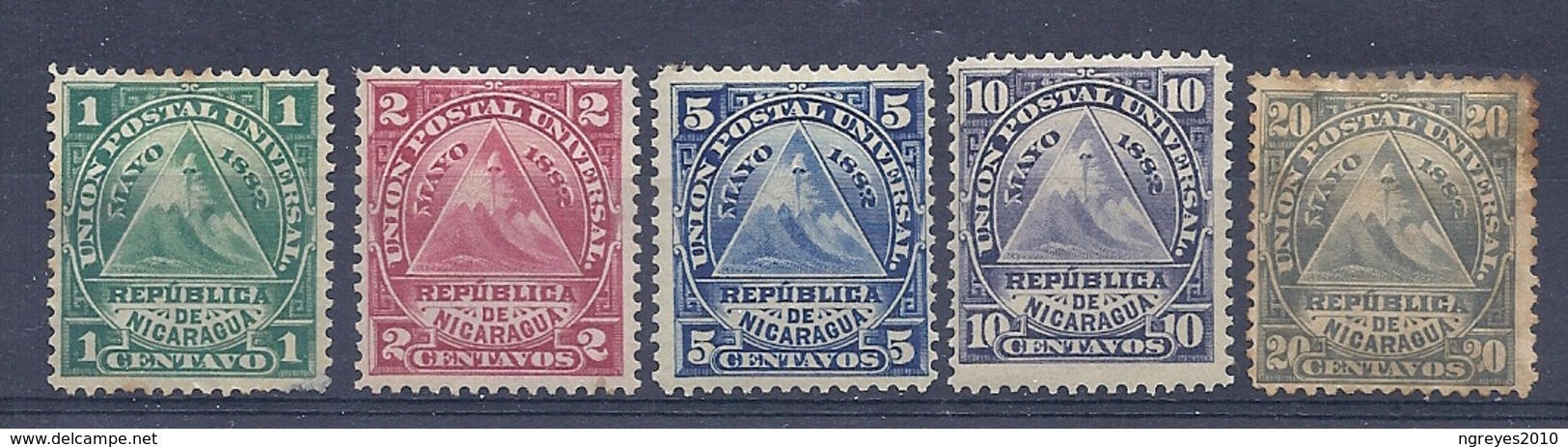 180029835  NICARAGUA  YVERT  Nº  13/6+18  */MH - Nicaragua