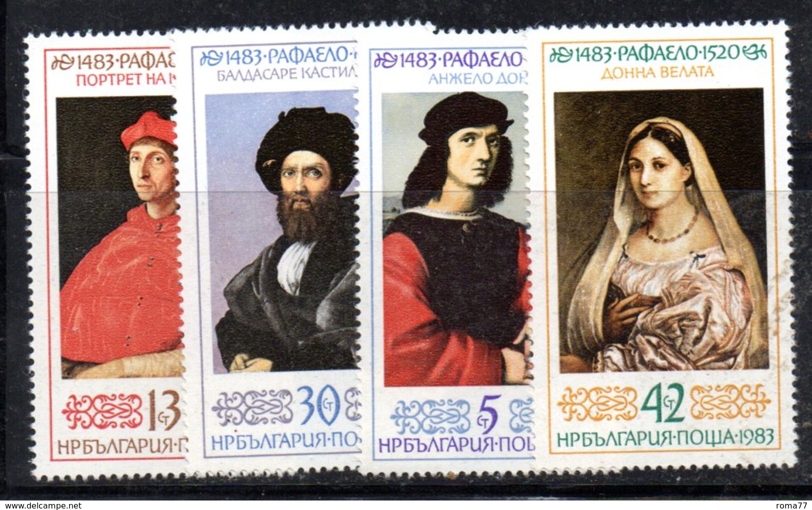 128 - 490 - ALBANIA 1983 ,    Yvert N. 2812/2815 ***  MNH  Raffaello - Albania