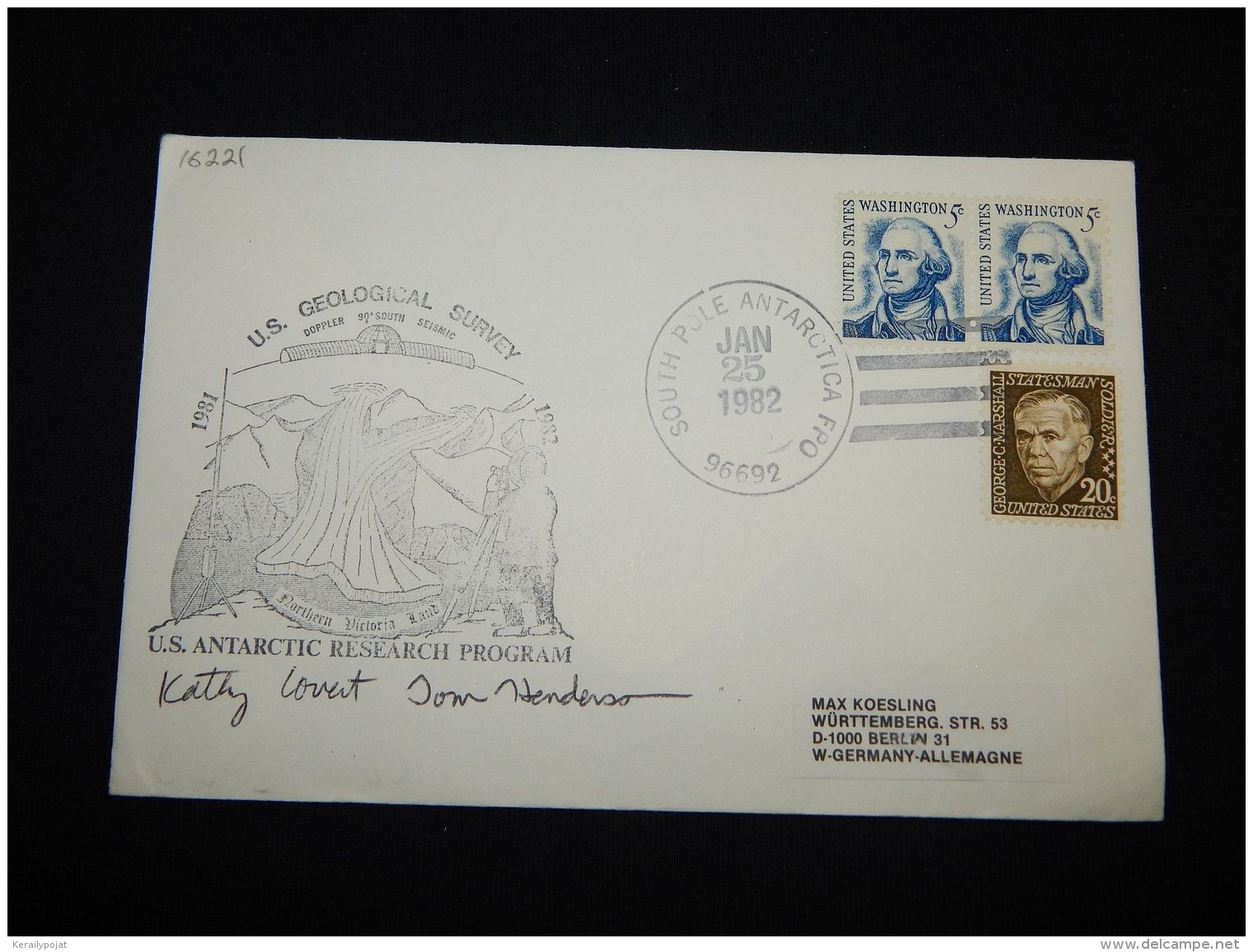 USA 1982 U.S. Geological Survey Cover__(L-16221) - Storia Postale