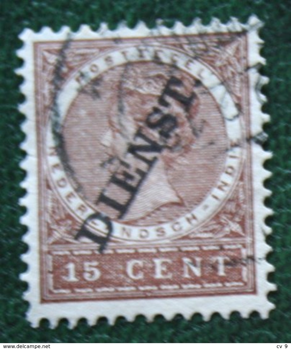 Dienst Zegel 15 Ct NVPH D19 1911 Gestempeld / Used NEDERLAND INDIE / DUTCH INDIES - Nederlands-Indië