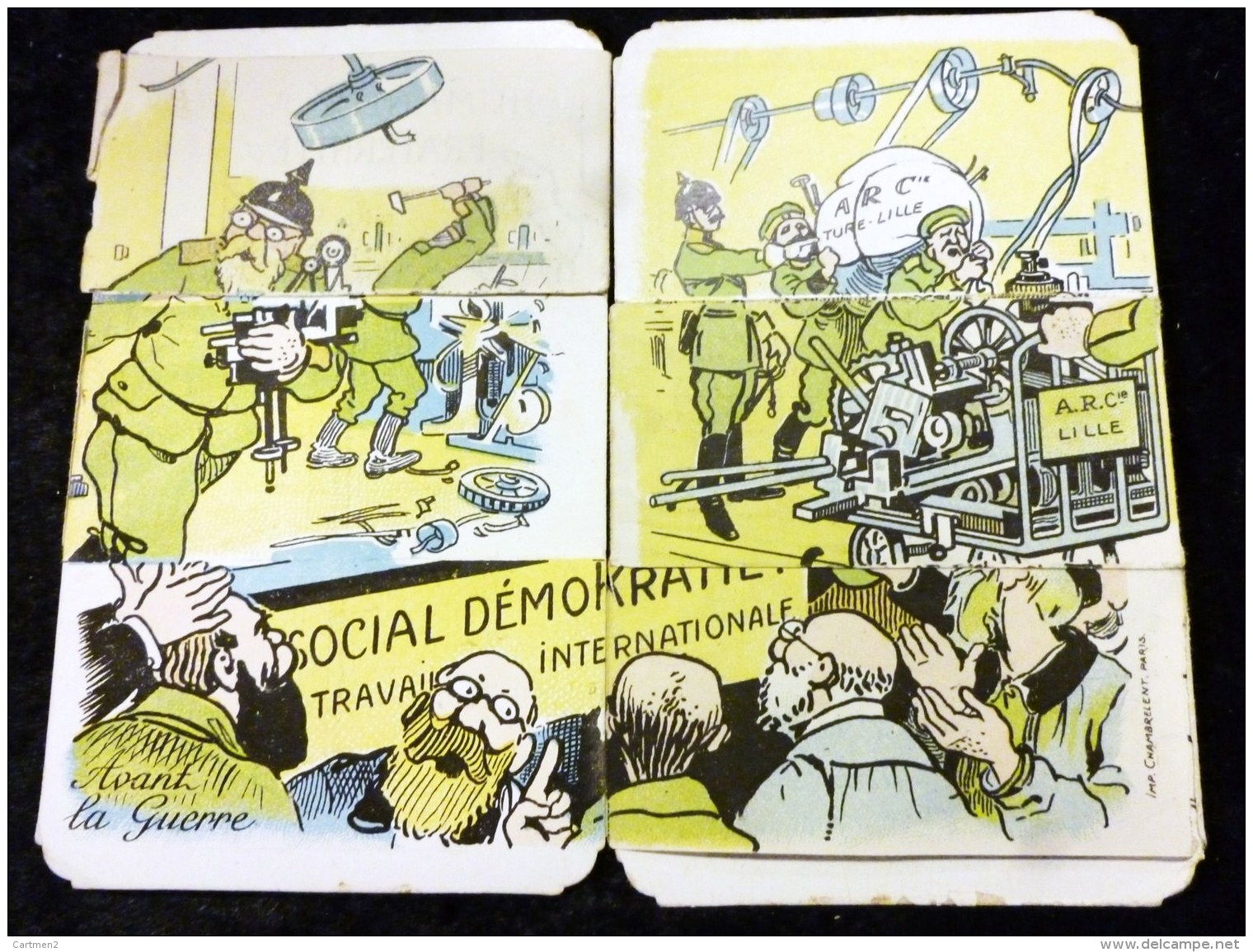 CARTE A SYSTEME CARICATURE SATIRIQUE SOCIAL DEMOKRATIE POLITIEK DEUTSCHLAND LILLE KAISER KRIEG BOCHE HUMOUR ILLUSTRATEUR - Satira