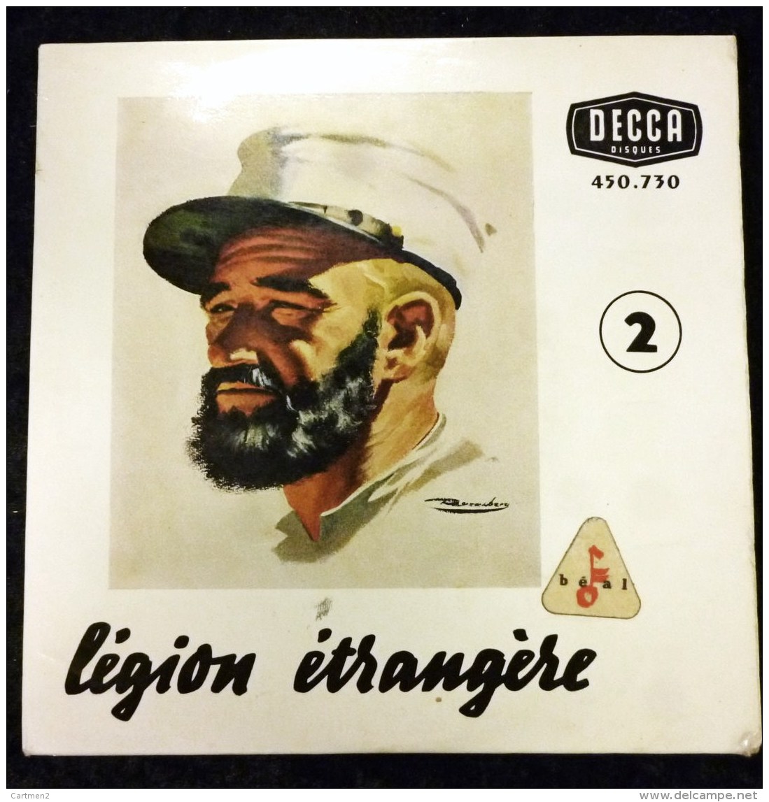 RARE DISQUE " LEGION ETRANGERE " 45 TOURS DECCA GUERRE LEGIONNAIRE LASALMONIE BON ETAT - Autres & Non Classés