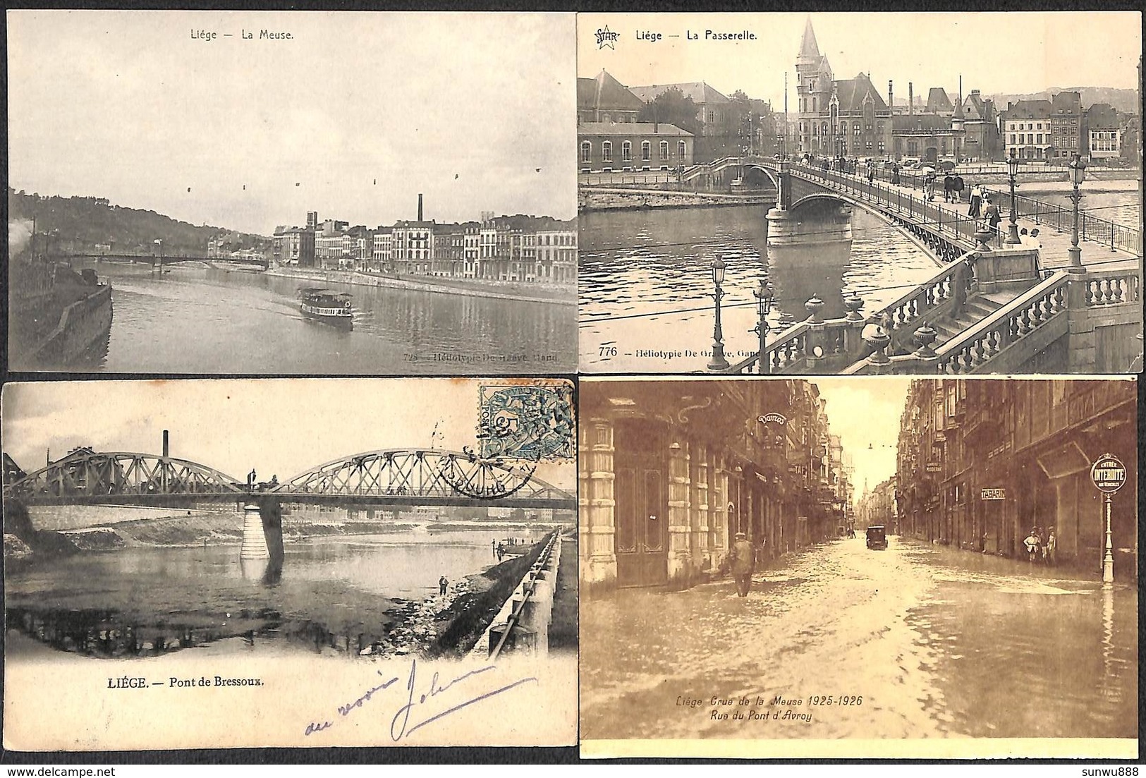 Liège - Top Sélection De 36 Cartes (animée, Précurseur, Tram,....voir Scans) (Lot 1) - Liège