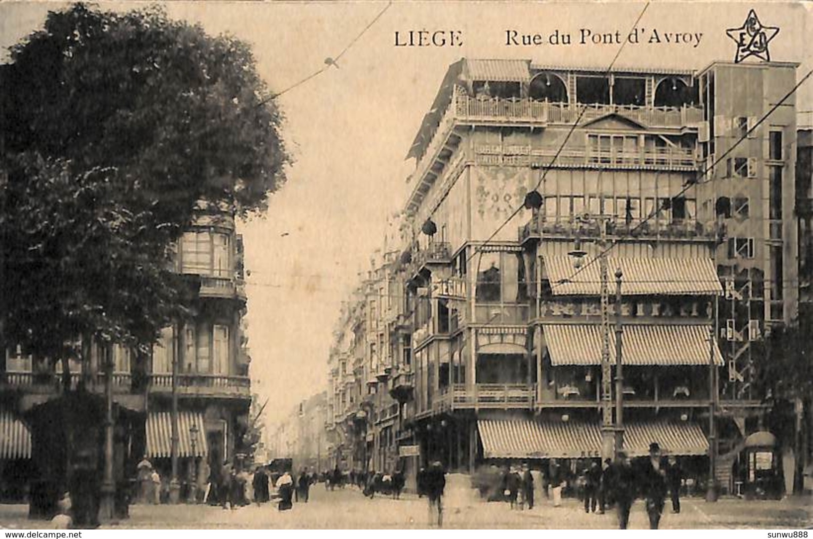 Liège - Top sélection de 36 cartes (animée, précurseur, tram,....voir scans) (Lot 1)