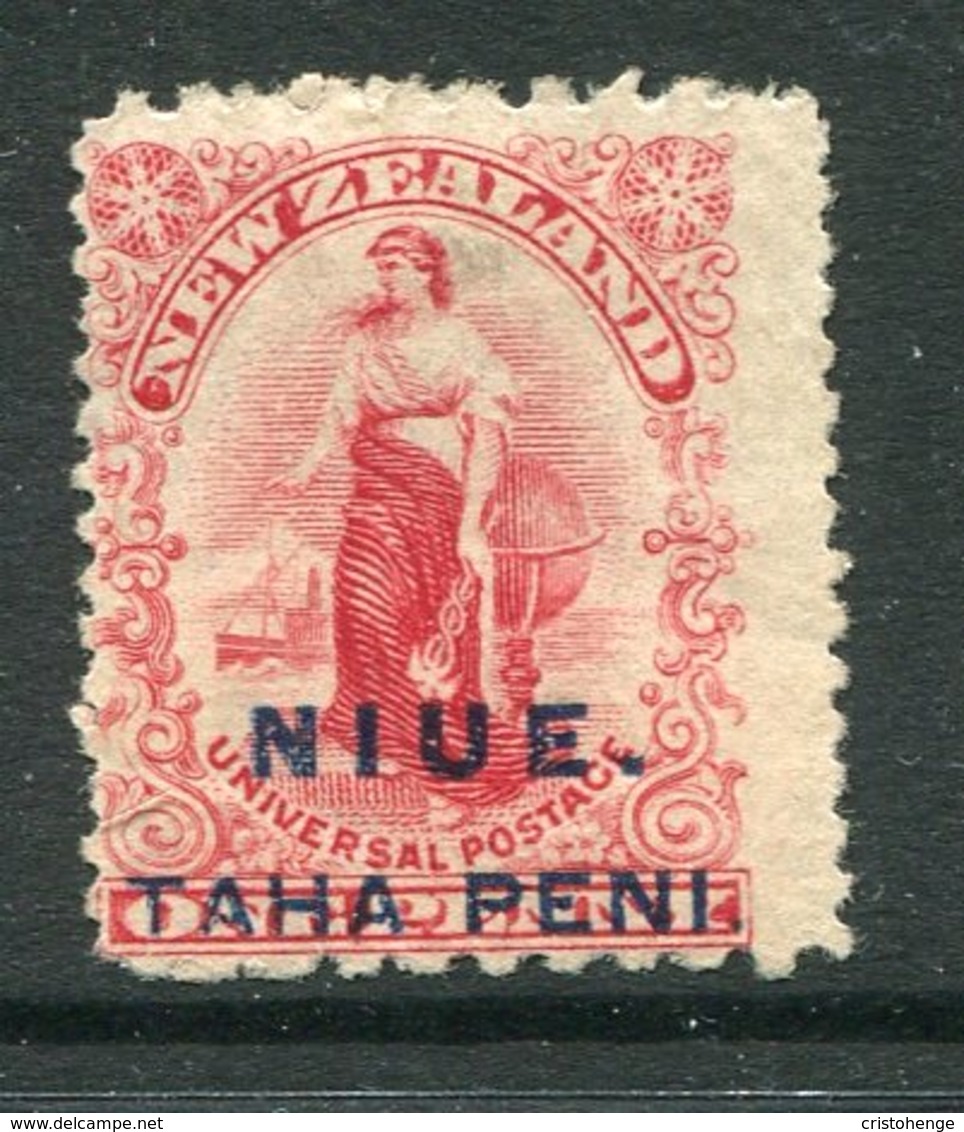 Niue 1902 New Zealand Overprints - 1d Universal - P.11 X 14 MNG (SG 5) - Niue