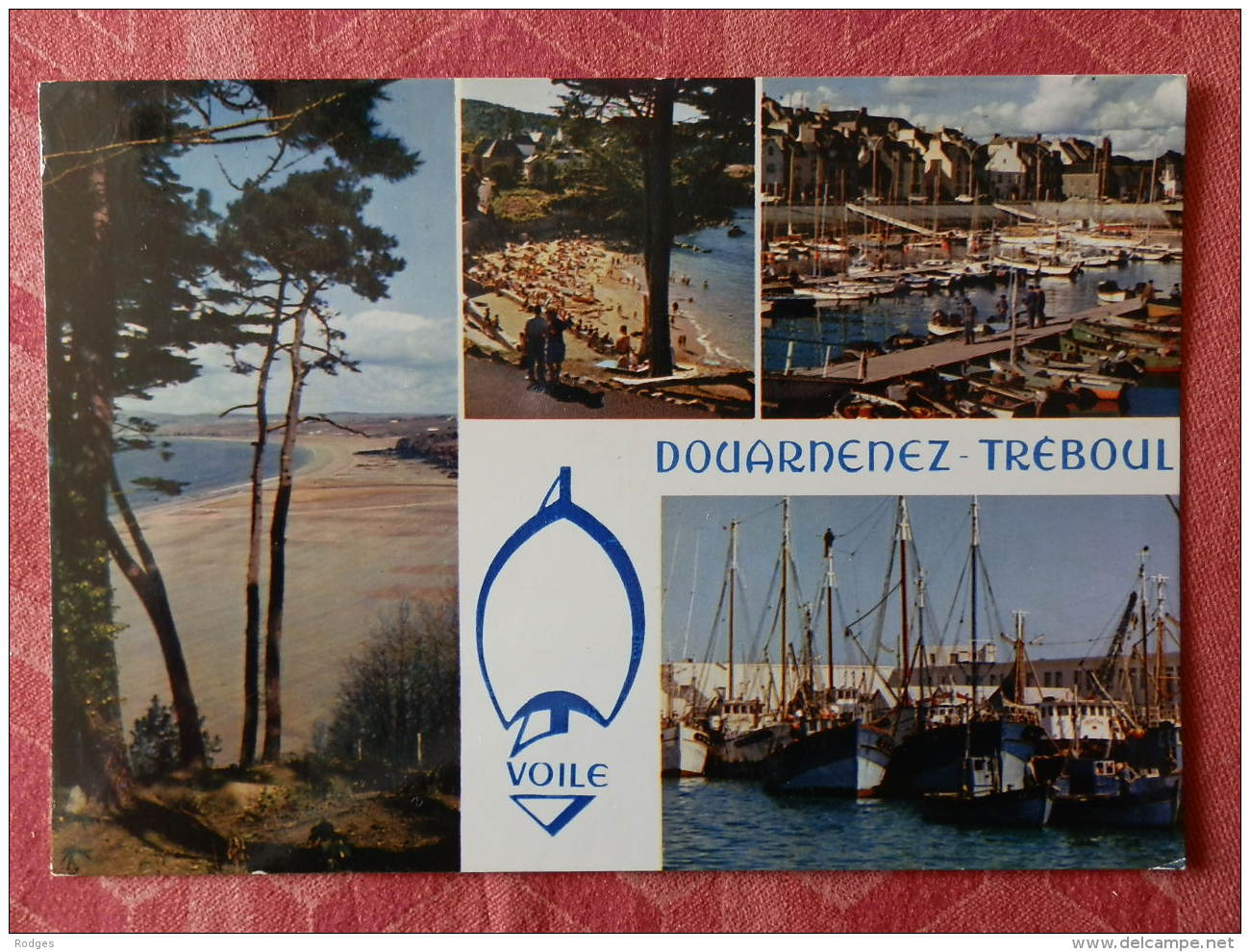 Dep 29 , Cpm  DOUARNENEZ TREBOUL  , Multivues , MX 194 , La Plage Du Ris , Plage St Jean , Port ...   (297) - Douarnenez