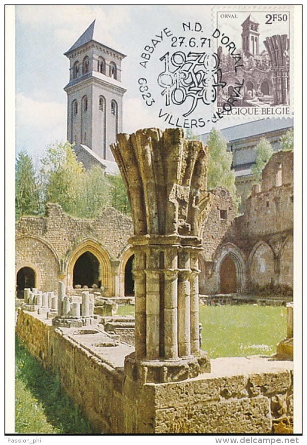 BELGIQUE CM ABBAYE ND D'ORVAL 27.06.71 - 1971-1980