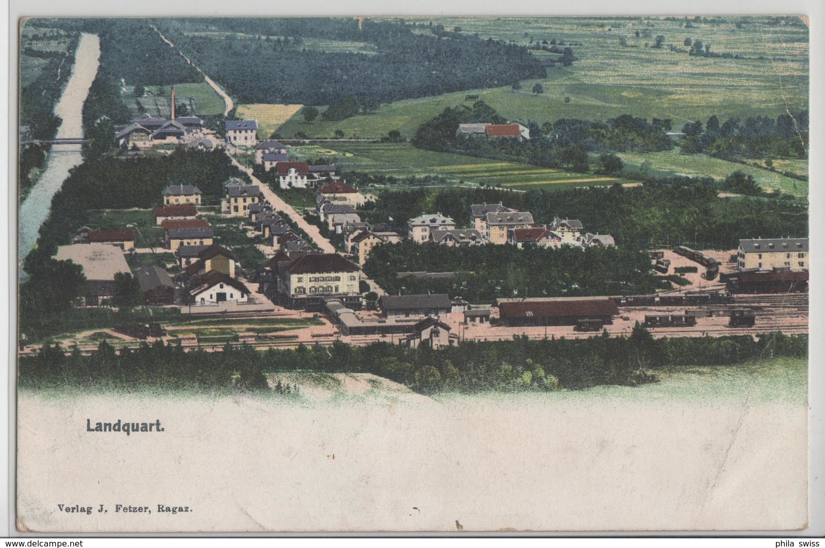 Landquart - Generalansicht Mit Bahnhof - Landquart