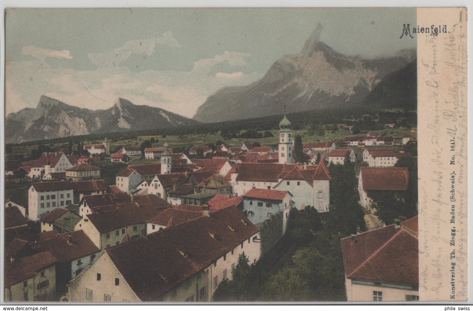 Maienfeld - Generalansicht - Photo: Th. Zingg Nach Flerden - Flerden