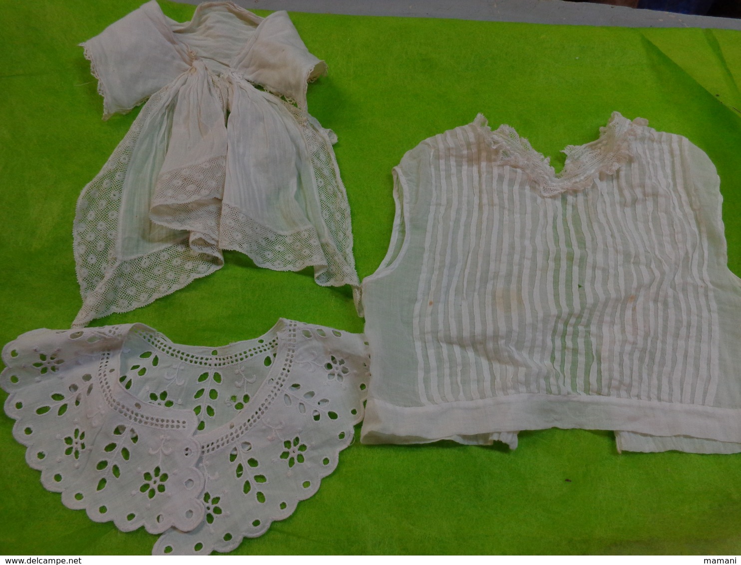 Lot De  6  Faux Col Ancien Ou Plastron .ou ??..dentelle-crochet Matiere Diverses  A Determiner - Sonstige & Ohne Zuordnung