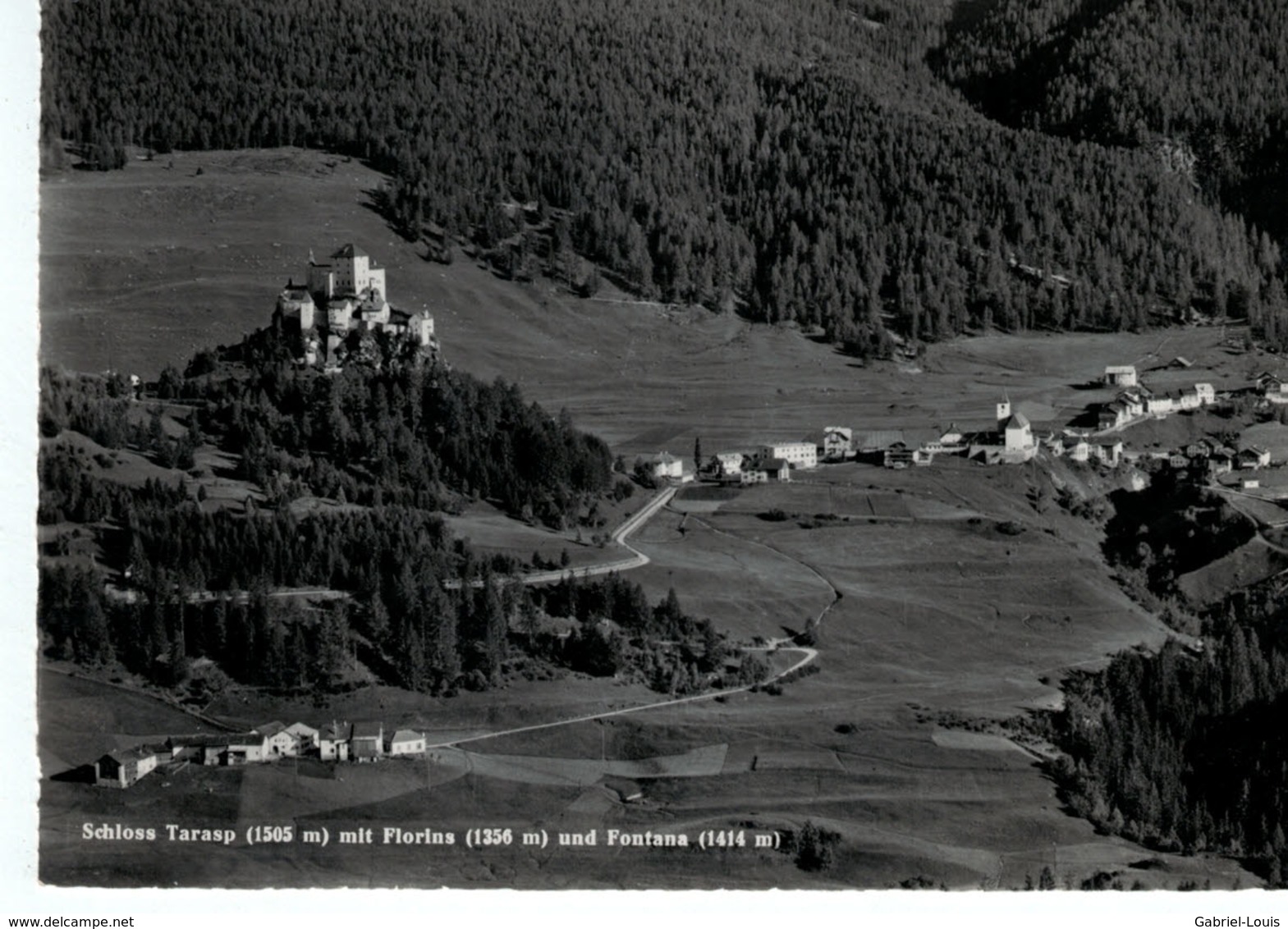 Schloss Tarasp Mit Florins Und Fontana ( Carte 10 X 15 Cm) - Tarasp