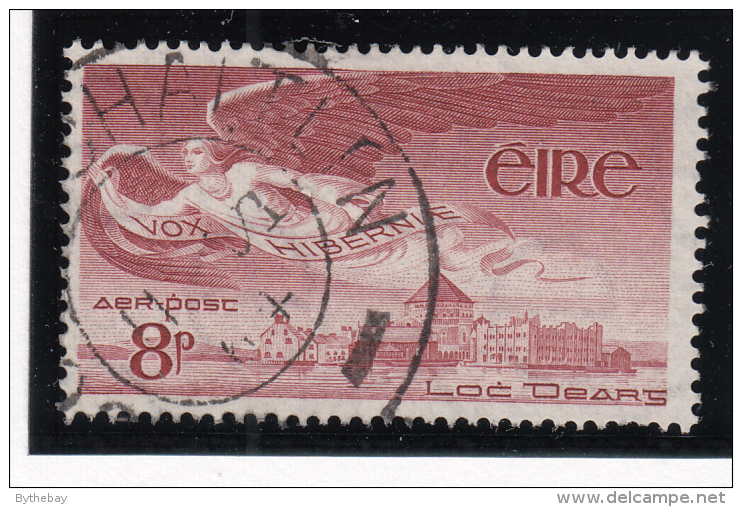 Ireland 1948-65 Used Scott #C4 8p Angel Over Lough Derg - Luftpost