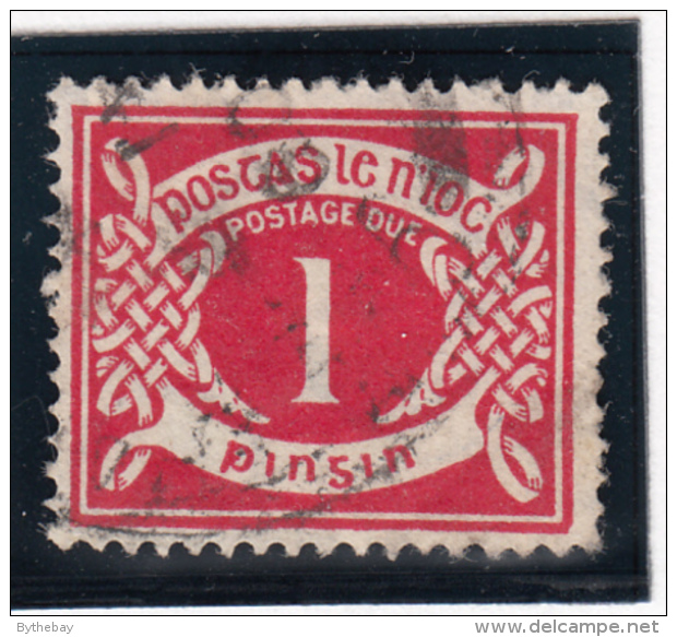 Ireland 1940-70 Used Scott #J6 1p Numeral - Timbres-taxe