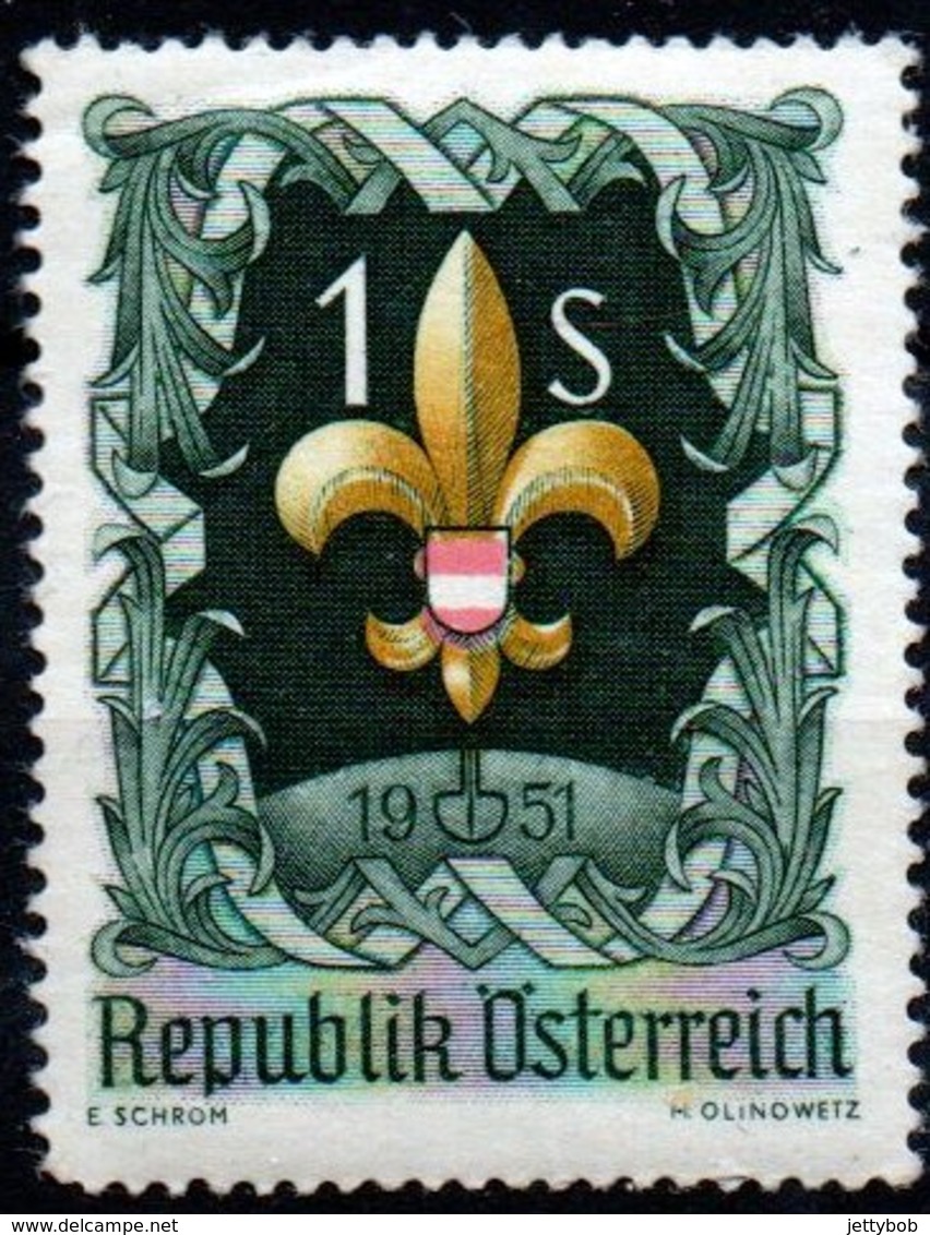 AUSTRIA 1951 Scout Jamboree 1s Mint - Unused Stamps