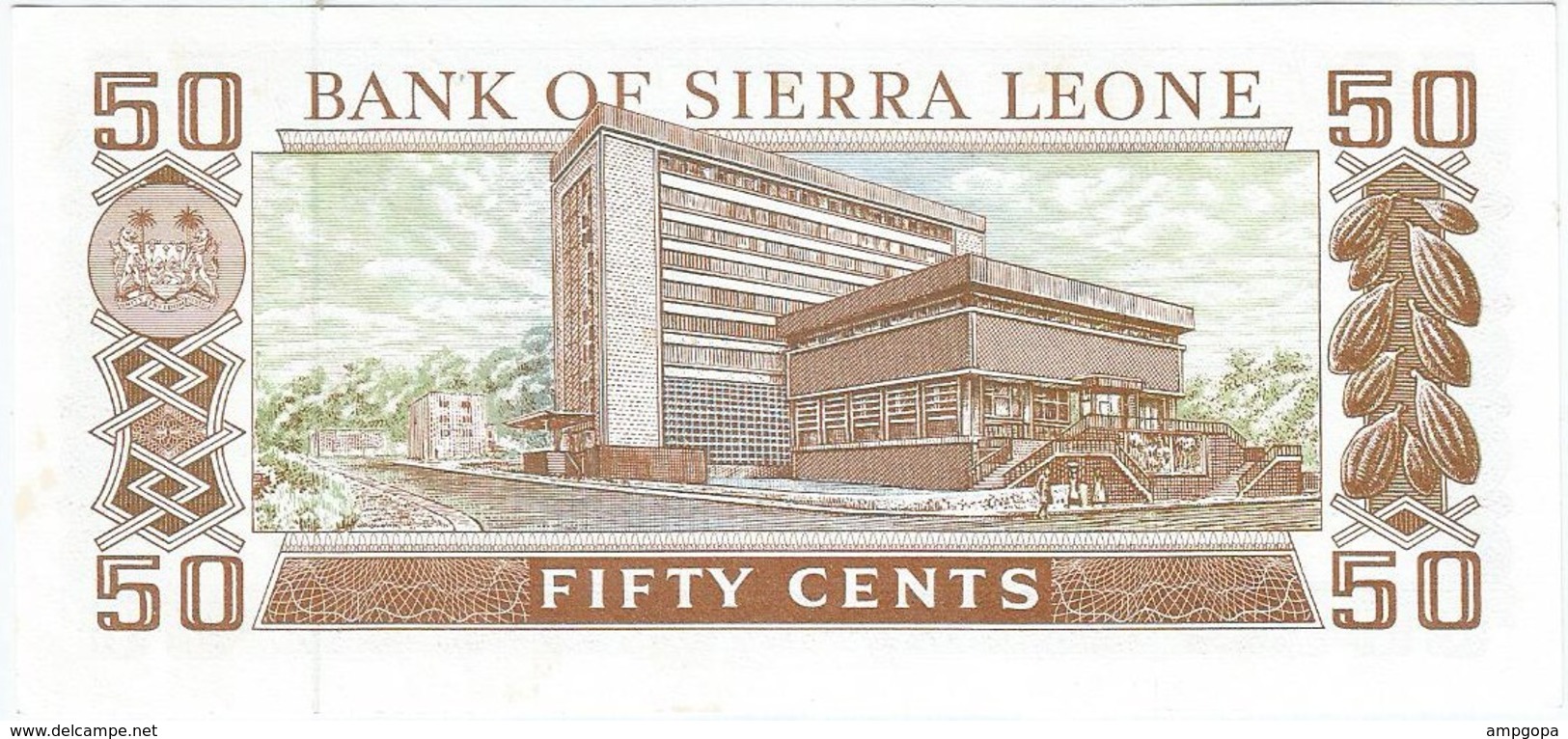 Sierra Leona - Sierra Leone 50 Cents 04-08-1984 Pick 4.e UNC - Sierra Leona