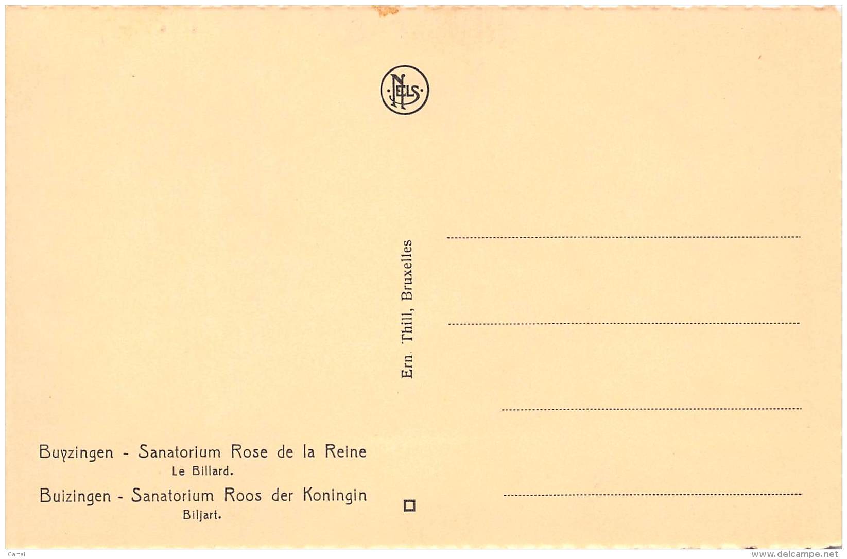 BUIZINGEN - Sanatorium Roos Der Koningin - Biljart - Halle