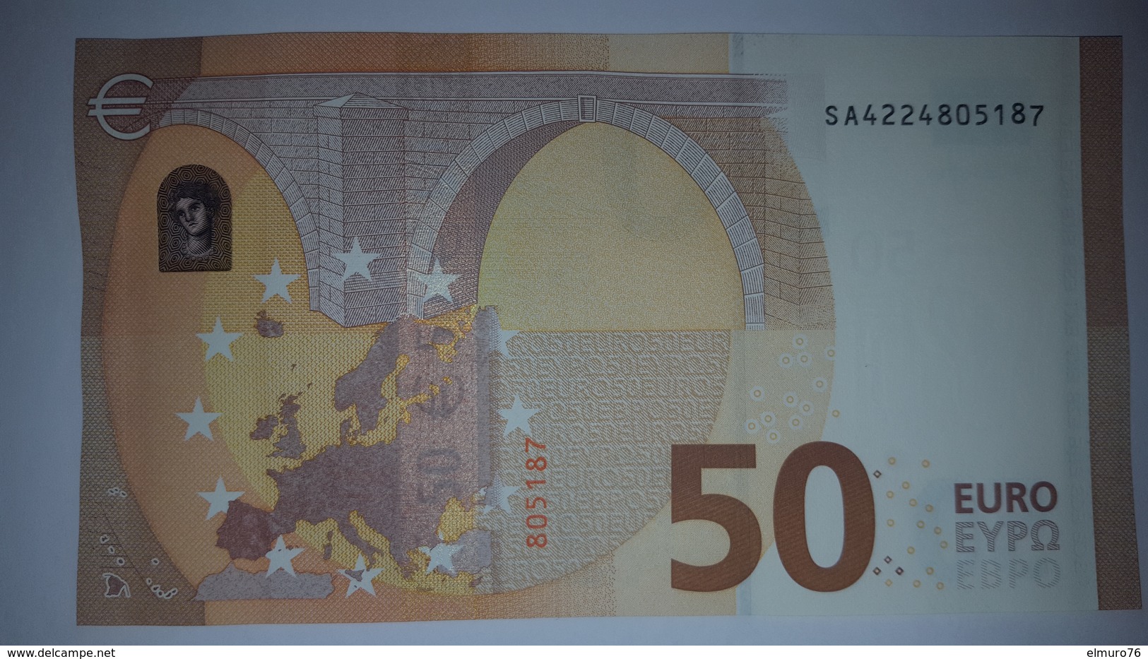 50 EURO S011D5 Serie SA Ch 22 Italy Perfect UNC - 50 Euro