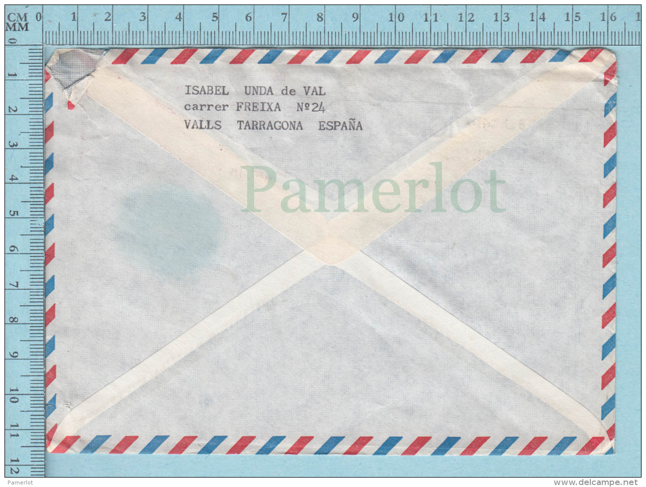 Espagne  - Envelope, , Air Mail, Valls Tarracona To Canada 1984, To Canada - Lettres & Documents