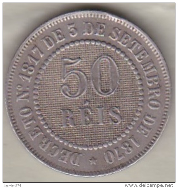 Bresil. 50 Reis 1887. Copper-Nickel .KM# 482 - Brésil
