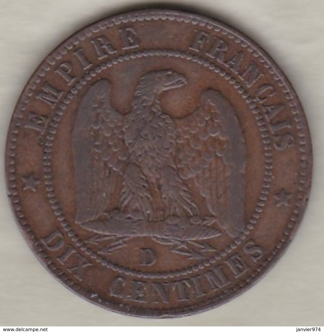 10 Centimes 1855 D Lyon  Chien Napoléon III - 10 Centimes